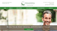 Desktop Screenshot of pasadenadentalcare.biz